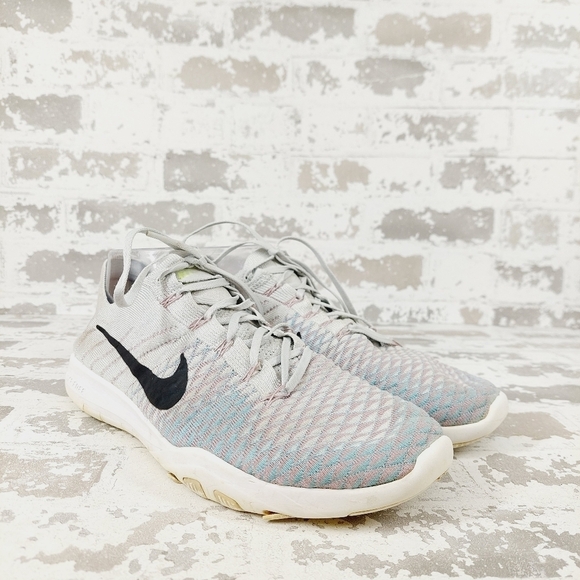 Nike Free Training Grey Quilted Sport Athleisure Running Sneakers B518 - Picture 5 of 11